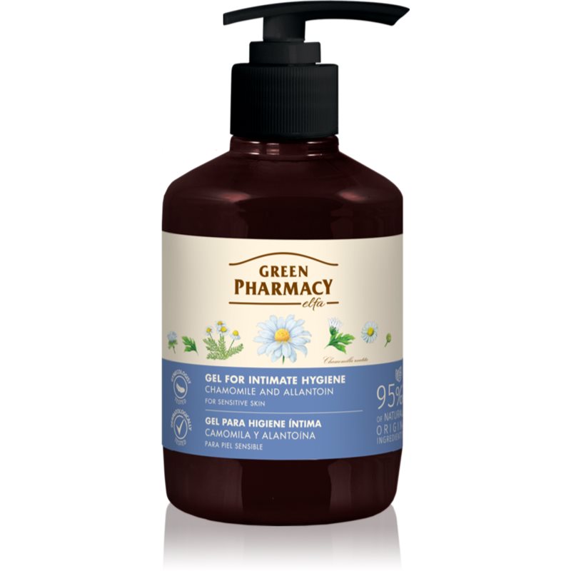 Green Pharmacy Chamomile Gel for Intimate Hygiene gél intim higiéniára az érzékeny bőrre 370 ml-Eredeti