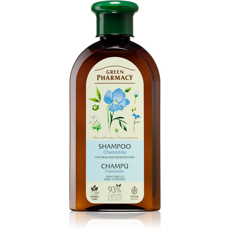 Green Pharmacy Chamomile Shampoo sampon a meggyengült és sérült hajra 350 ml-Eredeti