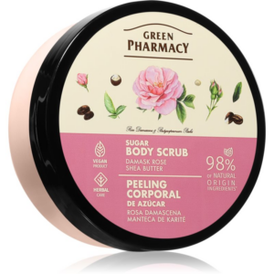 Green Pharmacy Damask Rose & Shea Butter Body Scrub cukros test peeling 200 ml-Ár