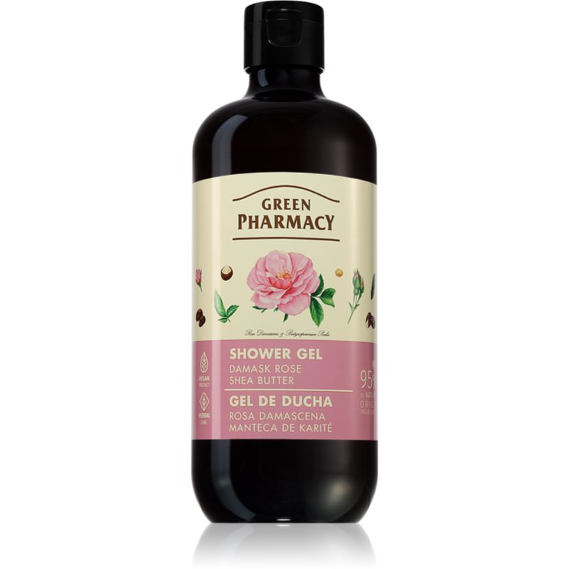 Green Pharmacy Damask Rose & Shea Butter Shower Gel gyengéd tusfürdő gél 500 ml-Ár