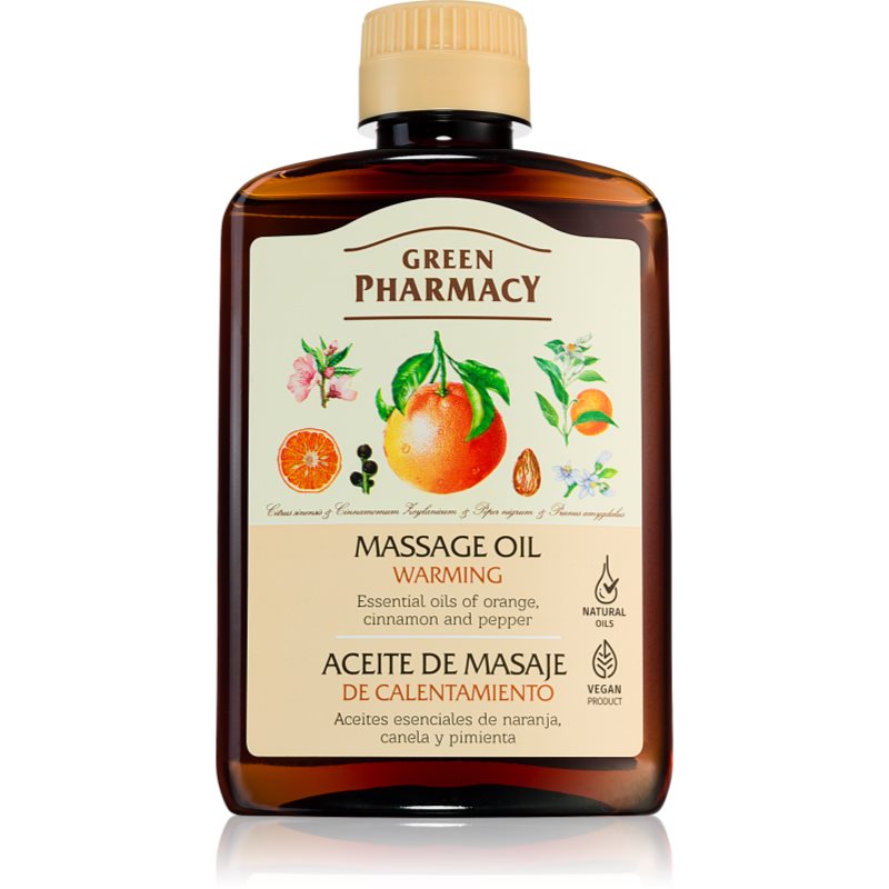 Green Pharmacy Essential oils of Orange Massage Oil melegítő masszázsolaj 200 ml-Eredeti
