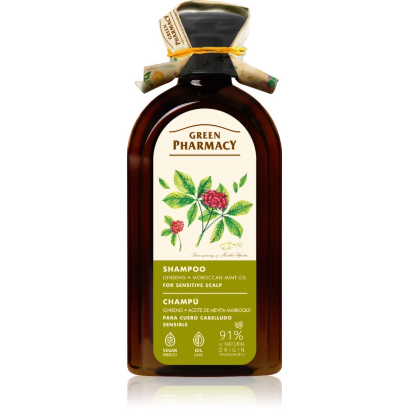 Green Pharmacy Ginseng Shampoo Sampon érzékeny és rritált fejbőrre 350 ml-Eredeti
