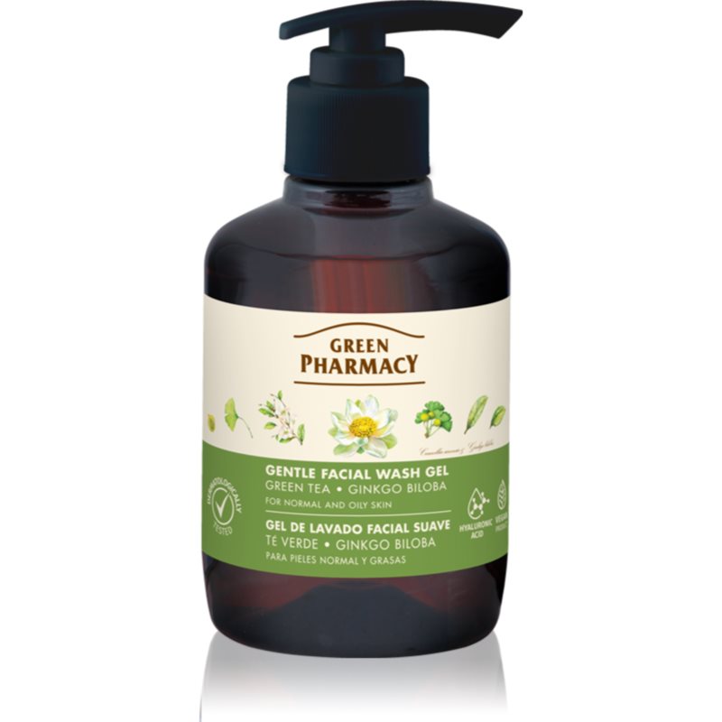 Green Pharmacy Green Tea Face Wash lágy tisztító gél kombinált és zsíros bőrre 270 ml-Eredeti