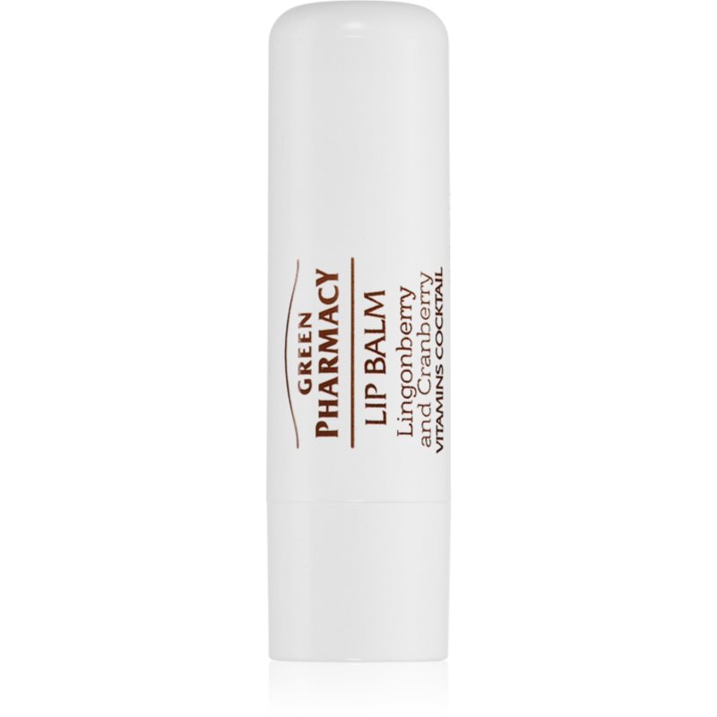 Green Pharmacy Lingonberry and Cranberry Lip Balm tápláló szájbalzsam SPF 10 3.6 ml-Ár