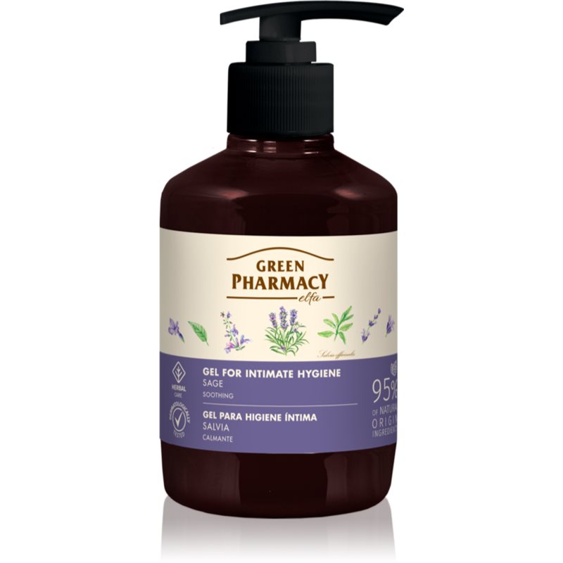 Green Pharmacy Sage & Thyme Gel for Intimate Hygiene Nyugtató intim mosakodó 370 ml-Eredeti