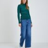 Green Ribbed Sweater ORSAY - Women