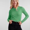 Green Women's Basic Long Sleeve T-Shirt Pieces Hand - Women's