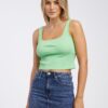 Green Women's Basic Tank Top Pieces Nukisa - Women