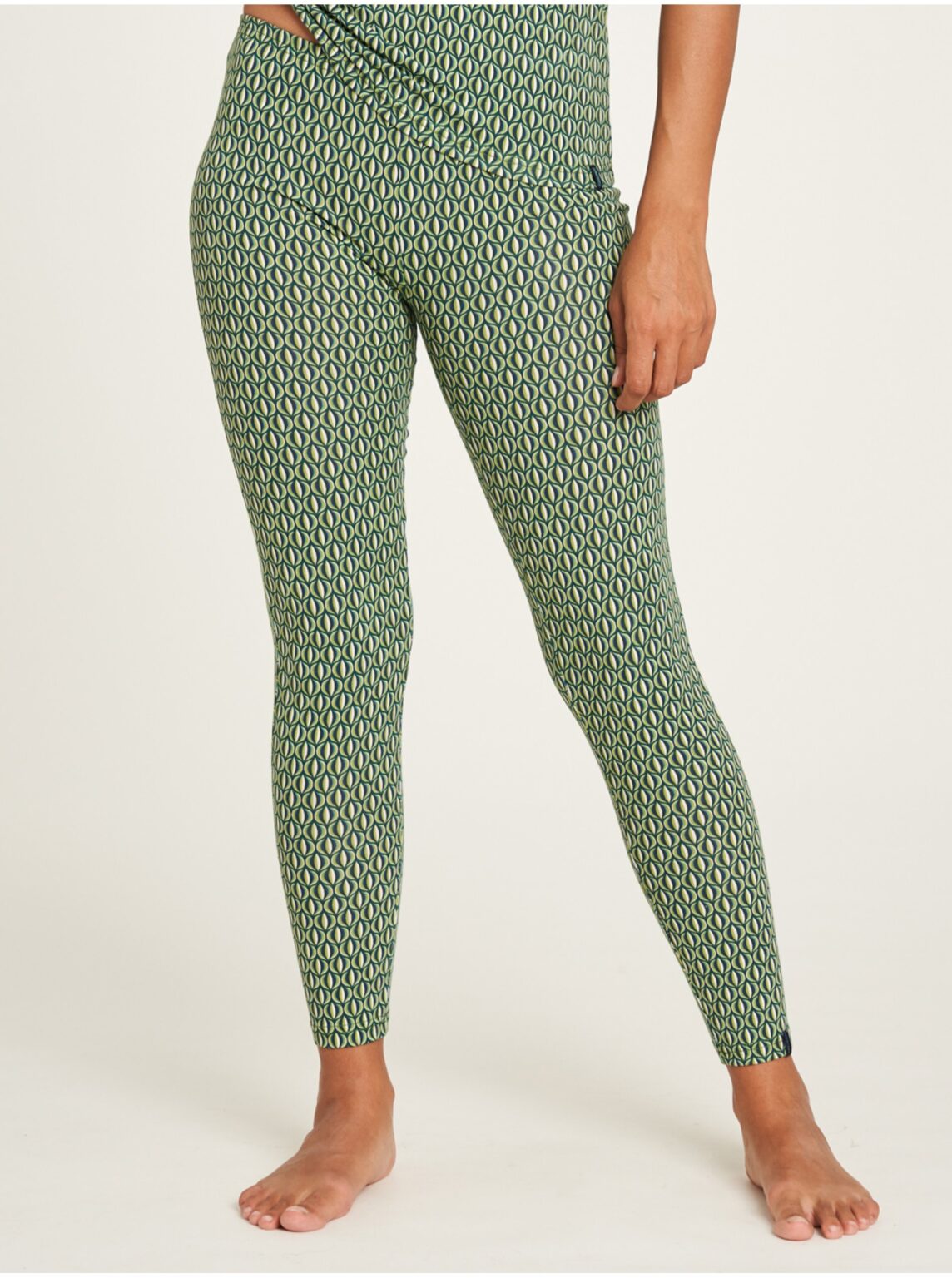 Green Women's Patterned Leggings Tranquillo - Women