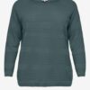 Green Women's Ribbed Sweater ONLY CARMAKOMA Airplain - Women