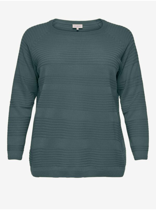 Green Women's Ribbed Sweater ONLY CARMAKOMA Airplain - Women