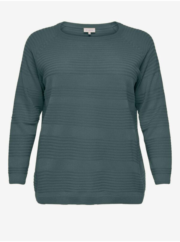 Green Women's Ribbed Sweater ONLY CARMAKOMA Airplain - Women