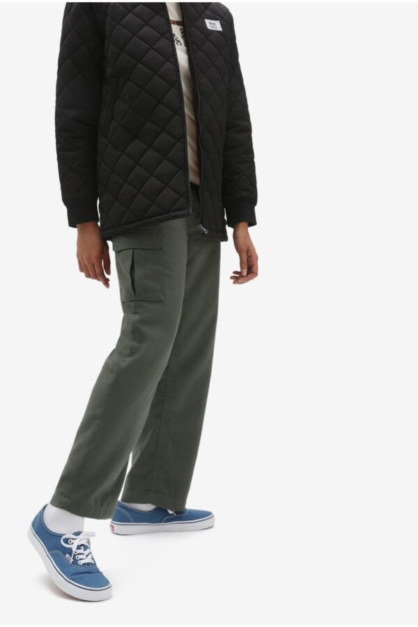 Green Women's Trousers with VANS Pockets - Womens