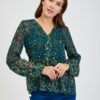 Green Women's patterned blouse ORSAY - Ladies