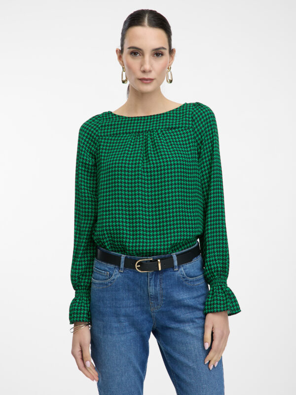 Green Women's patterned blouse ORSAY - Ladies