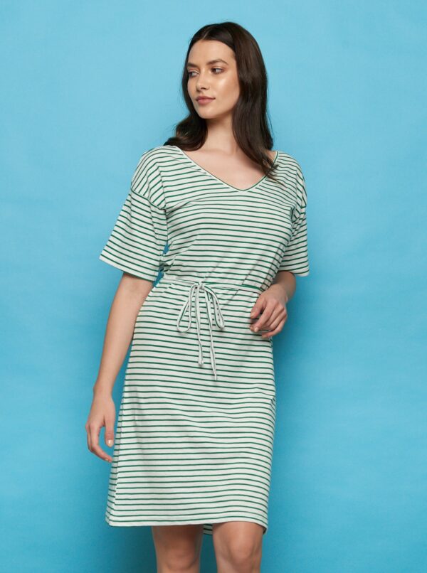 Green and white striped dress Tranquillo - Women's