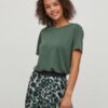 Green basic T-shirt VILA Modala - Women