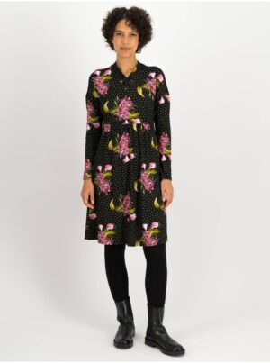 Green-black patterned dress Blutsgeschwister The Peace of Ease - Women's