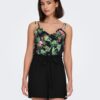 Green-black women's patterned tank top ONLY Nova - Women