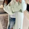 Green cardigan By o la la cxp0720. S05