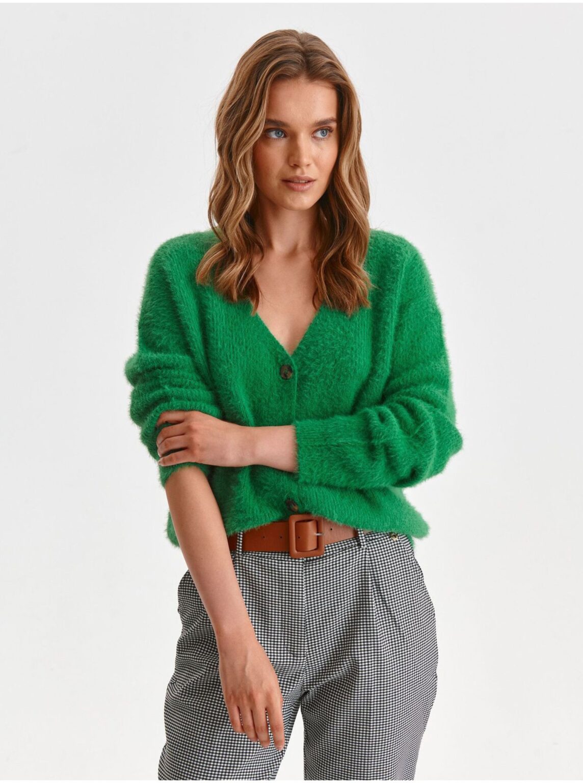 Green cardigan TOP SECRET - Women