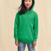 Green children's sweatshirt Classic kangaroo Fruit of the Loom