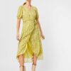 Green floral wrap maxi dress AWARE by VERO MODA Ofelia - Women's