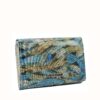 Green genuine leather wallet