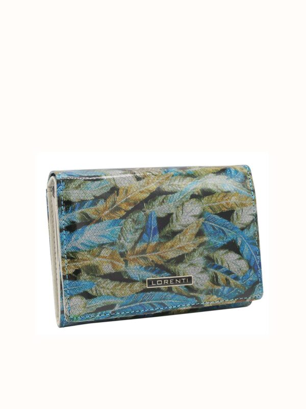 Green genuine leather wallet