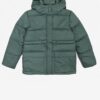 Green girls' quilted winter jacket with detachable hood Tom Tailor - Girls