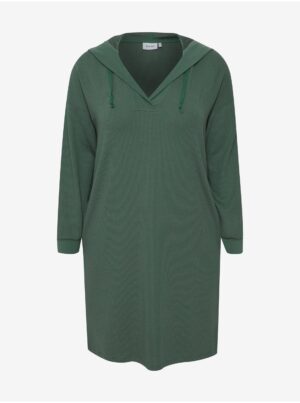 Green hoodie dress Fransa - Women