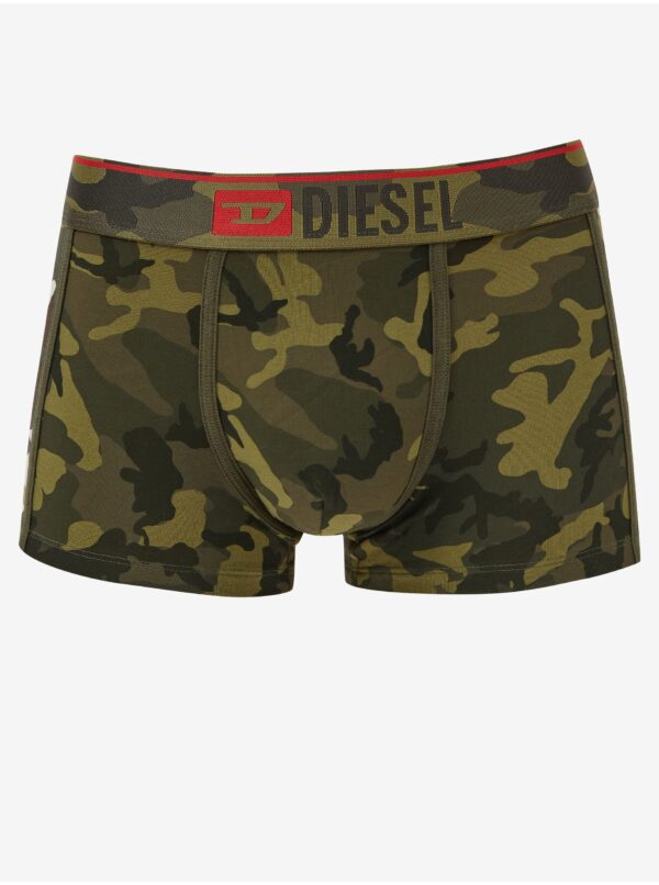 Green men's camouflage boxers Diesel Damien - Men's