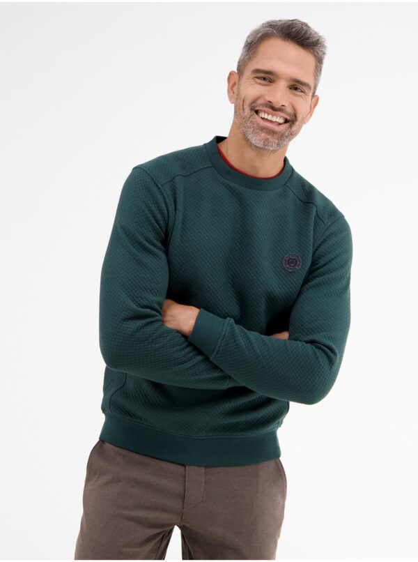 Green men's sweatshirt LERROS - Men