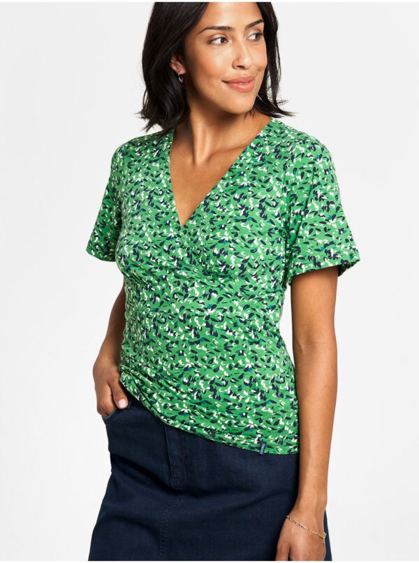 Green patterned T-shirt Tranquillo - Women's