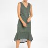 Green patterned dress Tranquillo - Women
