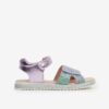 Green-purple girls' metallic sandals Richter - Girls