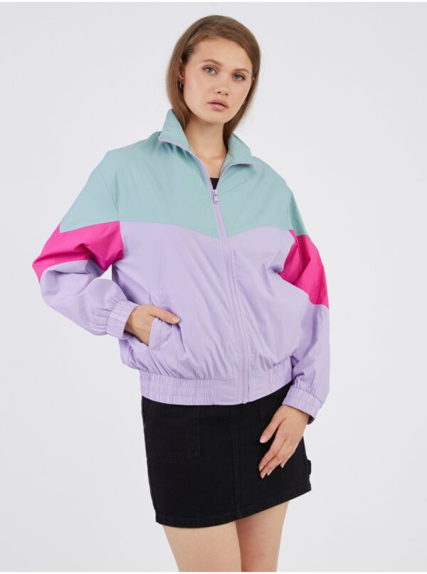 Green-purple women's rustle jacket ONLY Nellie - Ladies