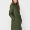 Green winter stitch coat Jacqueline de Yong