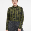 Green women's long-sleeved T-shirt ORSAY - Women's
