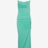 Green women's midi dress with straps VERO MODA Hevi - Women