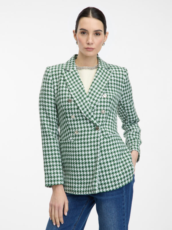 Green women's patterned blazer ORSAY - Women's