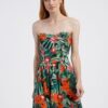 Green women's patterned dress CAMAIEU - Women's