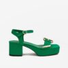 Green women's sandals Love Moschino - Women's