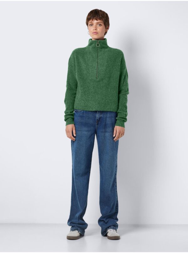 Green women's striped sweater Noisy May New Alice - Women's