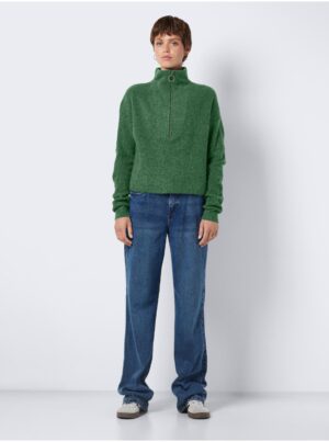 Green women's striped sweater Noisy May New Alice - Women's