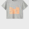 Grey Girly Patterned T-Shirt name it Balone - Girls