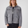 Grey Men's Denim Jacket Wrangler Icons - Men