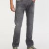 Grey Men's Straight Fit Diesel Buster Jeans - Men's