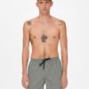 Grey Mens Swimwear ONLY & SONS Ted - Men