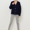 Grey Shortened Straight Fit Jeans with Lamp CAMAIEU - Women